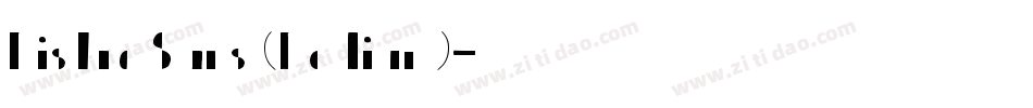 Bistro Sans (Medium)字体转换